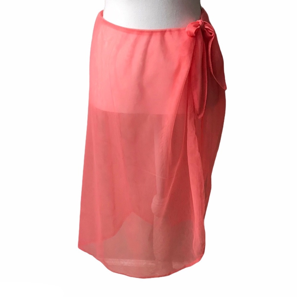 NWOT Double Mesh Peach Sarong